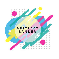 Leinwandbilder - abstract geometric shape banner