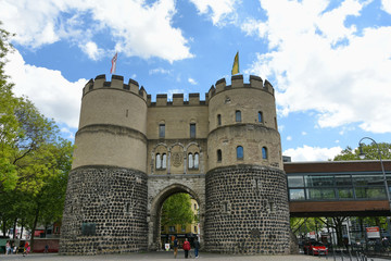 Hahnen Gate - Hahnentorburg(Stadttor) in Rudolfplatz in Koln,Germany, 2017