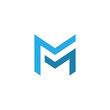 letter mm logo template. double letter m creative symbol vector design.