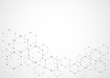 © royyimzy - Abstract hexagonal molecular structures in technology background and science style. Medical design. Vector illustration