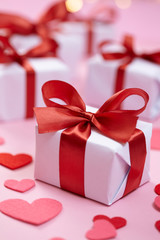 Canvas Print - presents for Valentine day