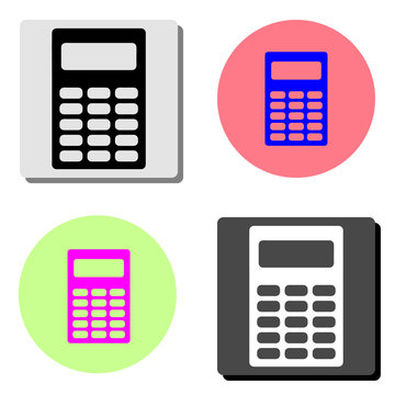 Calculator. flat vector icon