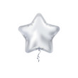 © Irina - Silver star balloon isolated on white background. Vector object.