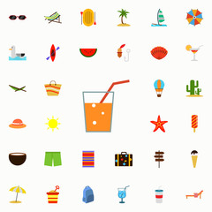 Aufkleber - juice flat icon. colored Summer icons universal set for web and mobile