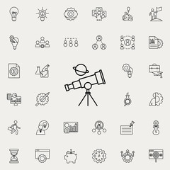 Aufkleber - telescope icon. Startup icons universal set for web and mobile