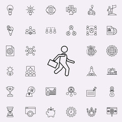 Poster - business man icon. Startup icons universal set for web and mobile