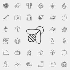 Poster - bee icon. autumn icons universal set for web and mobile