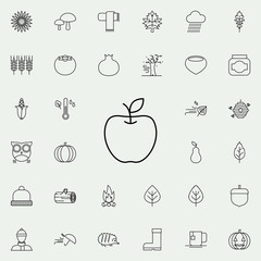 Aufkleber - apple icon. autumn icons universal set for web and mobile
