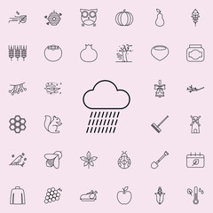 Poster - rain icon. autumn icons universal set for web and mobile