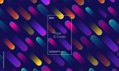 Poster - minimal geometric background. simple shapes with trendy gradients. eps10 vector.