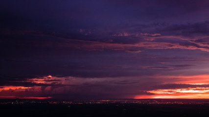 Sticker -  colorful clouds at sunset