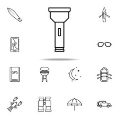 Aufkleber - lamp icon. Camping icons universal set for web and mobile