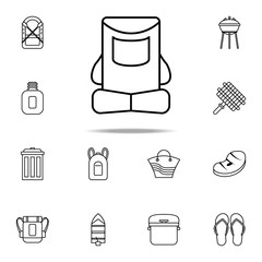 Aufkleber - tourist backpack icon. Camping icons universal set for web and mobile