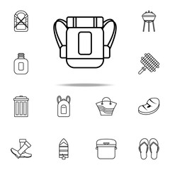 Aufkleber - tourist backpack icon. Camping icons universal set for web and mobile