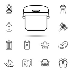 Aufkleber - road refrigerator icon. Camping icons universal set for web and mobile