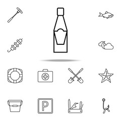 Poster - thermos icon. Camping icons universal set for web and mobile