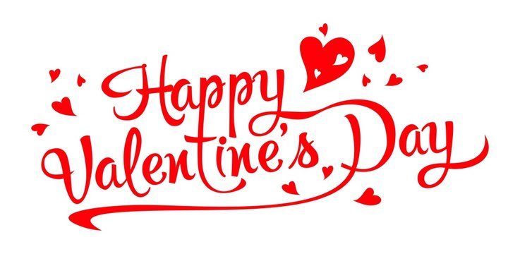 Happy Valentines Day - lettering