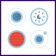 © Orxan - 4 astronomy icon. Vector illustration astronomy set. astrology and orbit icons for astronomy works