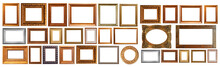 Gold Interior Elements Of The Picture Frame Isolated