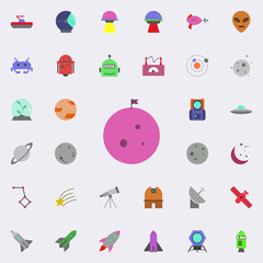 Aufkleber - flag on the moon colored icon. Colored Space icons universal set for web and mobile