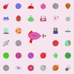 Aufkleber - blaster colored icon. Colored Space icons universal set for web and mobile