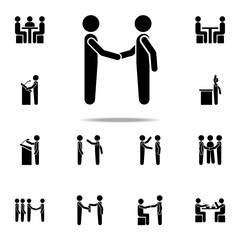 Aufkleber - agreement of people icon. Conversation icons universal set for web and mobile