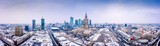 Zimowa panorama Warszawy