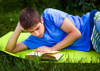 Wall Mural - Man read a Book