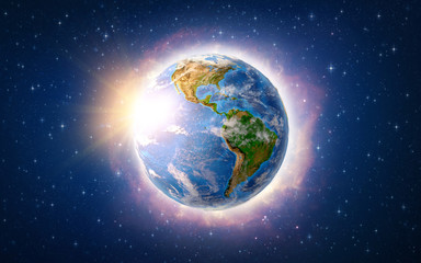 global warming on earth over america