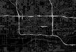 Black map of downtown Phoenix, U.S.A