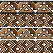African. Zulu. Decorative pattern for the background, tile and textiles..It is assembled from modular parts. Vector. Seamless.