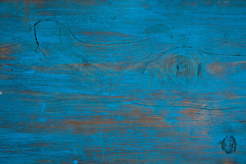 Blue wooden board