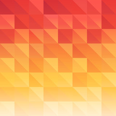 Wall Mural - triangle background red orange saturated color. beautiful juicy vector pattern