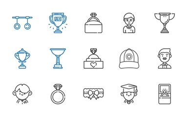 Poster - ceremony icons set