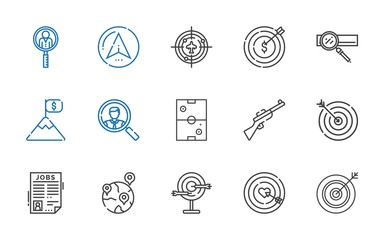 Sticker - target icons set