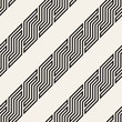 Vector seamless geometric pattern. Modern interlaced slanted lines abstract texture. Polygonal linear grid from striped elements.