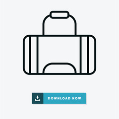 Wall Mural -  Sport bag vector icon