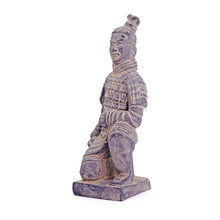 Qin Terracotta Army Tomb Figure Isolated On White Background.
