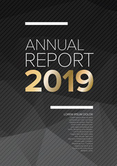 Vector annual report cover template