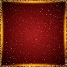 Luxury Red And Gold Background. Design For Presentation, Concert, Show