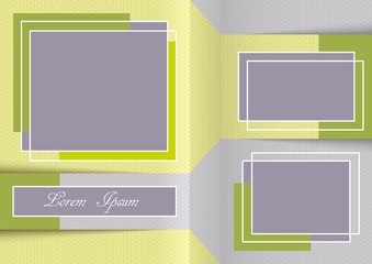 Wall Mural - Template for photo collage or infographic in modern style. Frames for clipping masks are in the vector file. Template for a photo album	