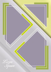 Wall Mural - Template for photo collage or infographic in modern style. Frames for clipping masks are in the vector file. Template for a photo album	