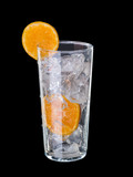 Fototapeta  - drink with orange and ice