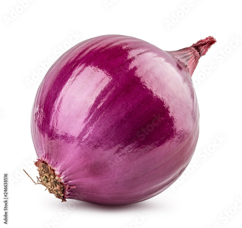 Cuadros en Lienzo Red onion isolated on white background