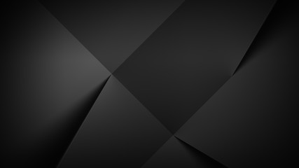 Fototapete - Abstract dark background illustration with geometric graphic elements