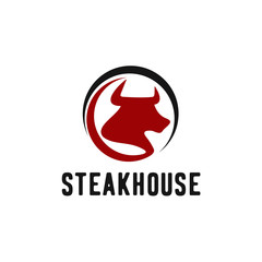 Aufkleber - Vintage Cattle. Steak House / Beef logo design inspiration. Grill Restaurant emblem