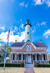 Canvas Print - St Simons Museum and LIghthouse