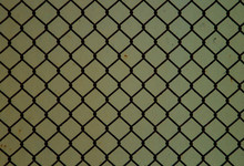 Old, Rusty, Chain-link Fence.