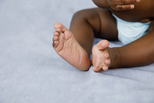African Amercan Baby Boy Feet
