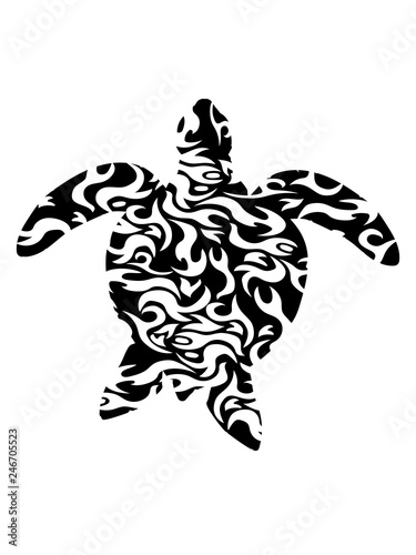 muster cool meeresschildkröte silhouette umriss schatten